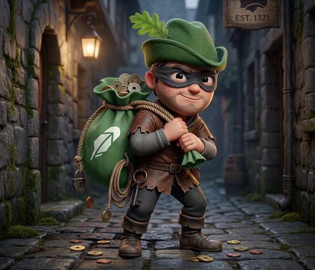 Robin, the hooded mascot of $ROBIN